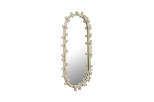 Bubbles Oval Wall Mirror Ivory - Image 3