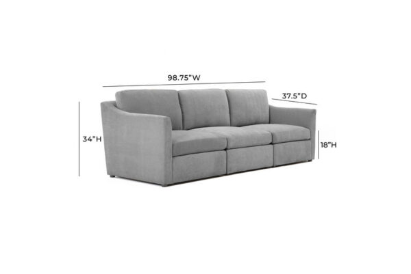 Aiden Modular Sofa Grey - Image 5