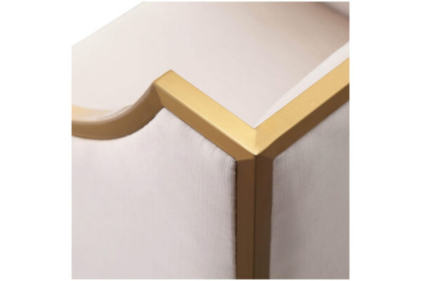 Atara Velvet Gold Chair Cream - Image 5