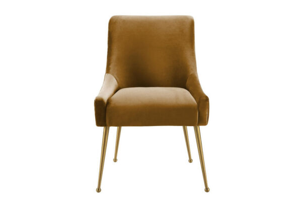 Beatrix Velvet Side Chair Cognac - Image 2