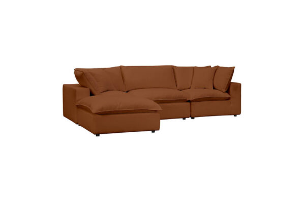 Cali Modular 4 Piece Sectional Rust - Image 2