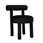 Carmel Velvet Dining Chair Black