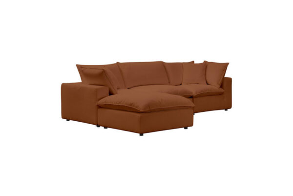 Cali Modular 4 Piece Sectional Rust - Image 3