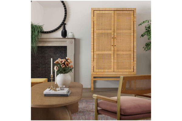 Amara Woven Rattan Cabinet Natural - Image 2