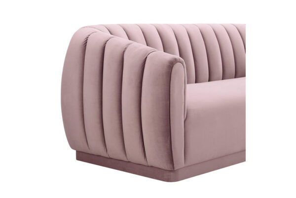 Arno Velvet Sofa Mauve - Image 5