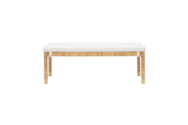 Amara Woven Rattan Bench Natural - Image 3