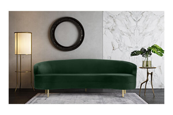 Baila Velvet Sofa Forest Green - Image 2