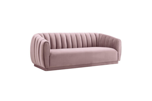 Arno Velvet Sofa Mauve - Image 3