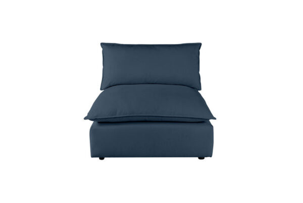 Cali Armless Chair Navy - Image 2