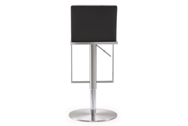 Amalfi Stainless Steel Adjustable Barstool Gray - Image 5