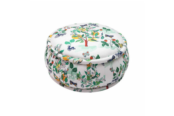 Citrus Garden Pleated Round Ottoman - Image 5