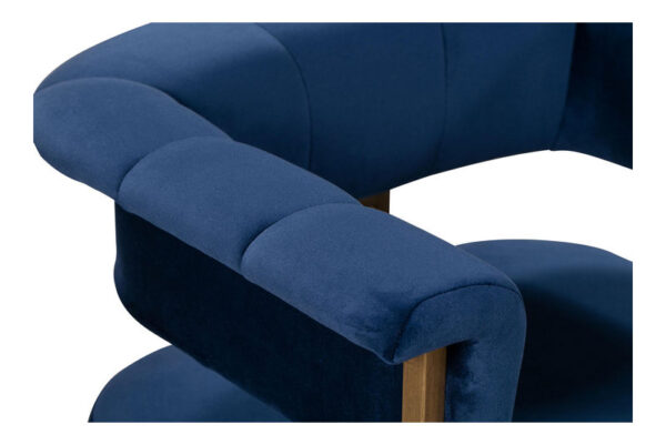 Astrid Velvet Chair Navy - Image 6