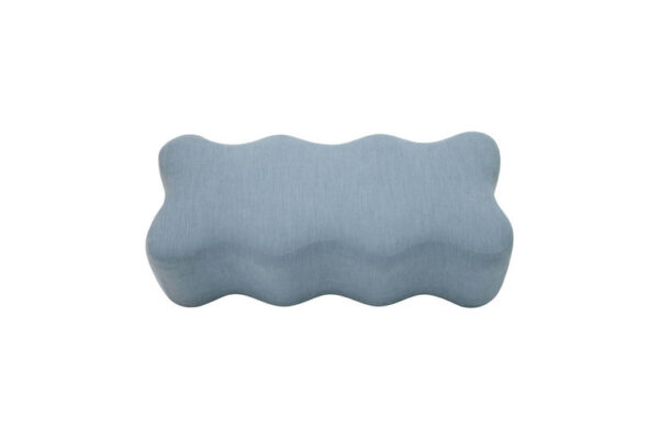 Archie Upholstered Bench Blue - Image 6