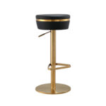 Astro Adjustable Stool Black And Gold