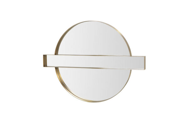 Carri Round Wall Mirror Gold - Image 2