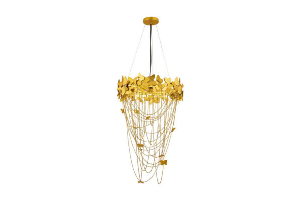 Butterfly Chandelier Gold - Image 2