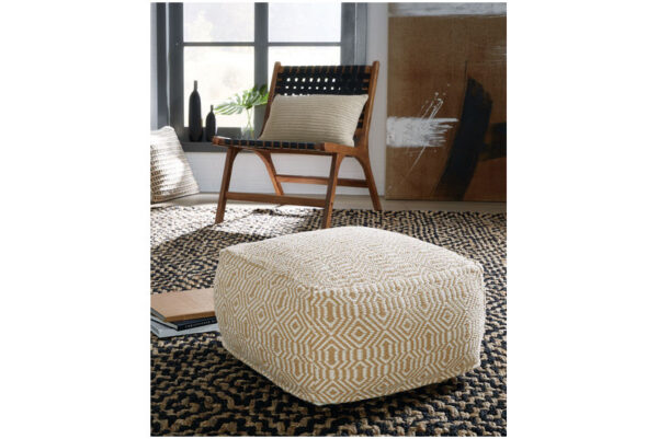 Adamont Tan / Ivory Pouf