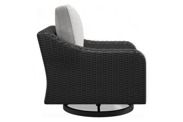 Beachcroft Black / Light Gray Swivel Lounge Chair - Image 6