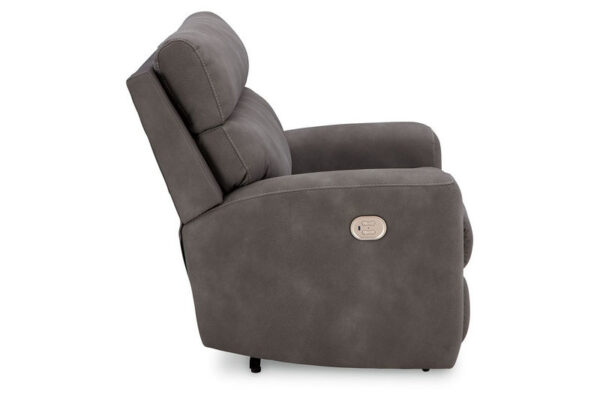 Next gen Durapella Slate Power Recliner With Adj Headrest - Image 5