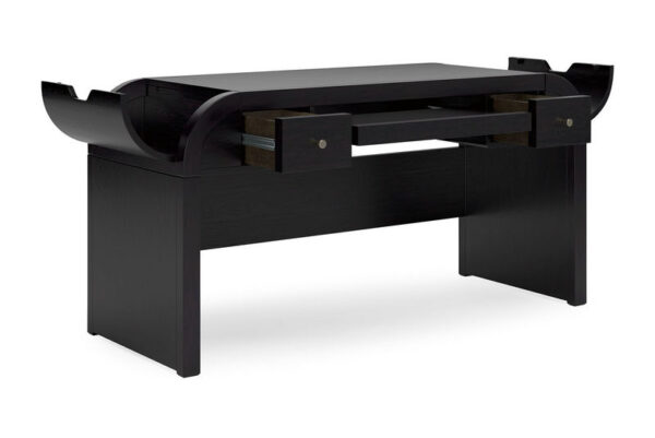 Rowanbeck Black Home Office Desk