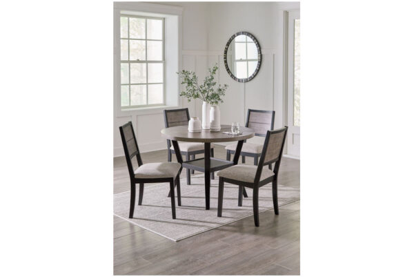 Corloda Black / Gray Round Drm Table Set (Set of 5) - Image 12