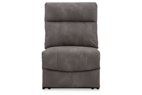 Next gen Durapella Slate Power Armless Recliner With Adj Headrest - Image 4