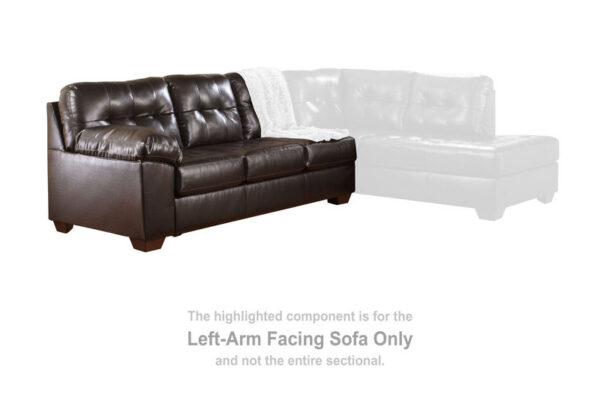 Alliston Chocolate Left arm Facing Sofa