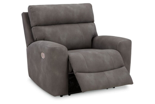 Next gen Durapella Slate Power Recliner With Adj Headrest - Image 2