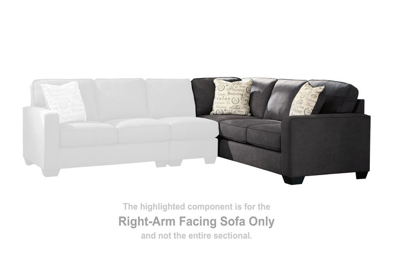 Alenya Charcoal Raf Sofa Ashley Furniture