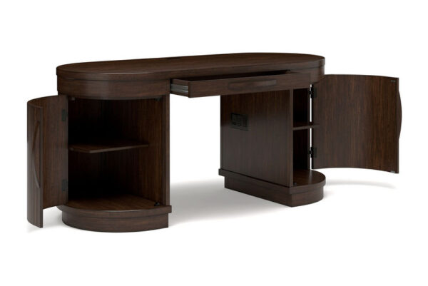 Korestone Warm Brown Home Office Desk - Image 2