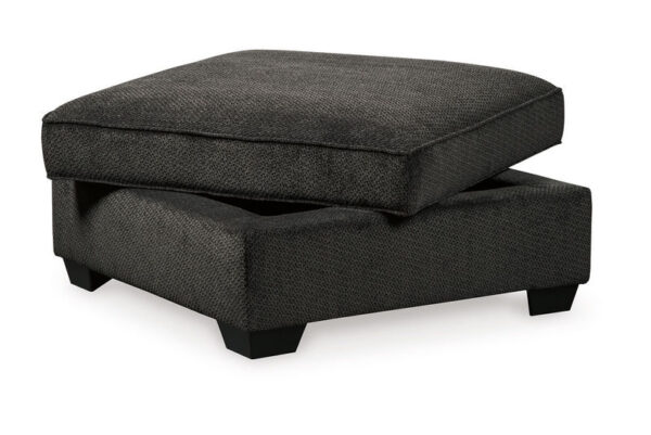 Charenton Charcoal Ottoman With Storage - Image 2