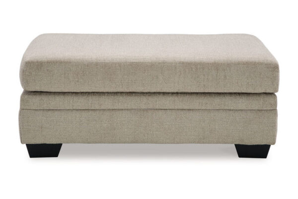 Stonemeade Taupe Ottoman - Image 3