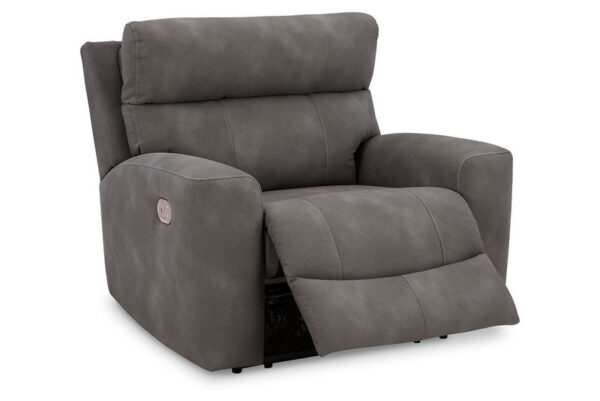 Next gen Durapella Slate Power Recliner With Adj Headrest - Image 3