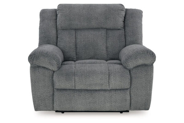 Tip off Slate 3 Pc. Power Reclining Sofa, Power Reclining Loveseat, Power Recliner - Image 13