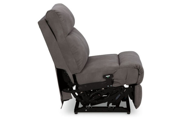 Next gen Durapella Slate Power Armless Recliner With Adj Headrest - Image 5