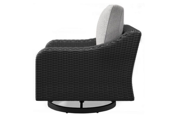 Beachcroft Black / Light Gray Swivel Lounge Chair - Image 5