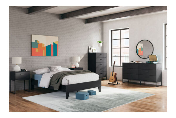 Socalle Black Full Platform Bed - Image 8