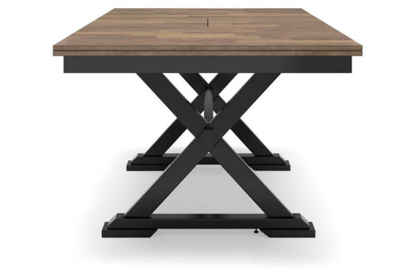 Wildenauer Brown / Black Rectangular Dining Extension Table - Image 7