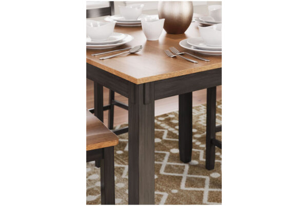 Gesthaven Natural / Brown Drm Counter Table Set (Set of 5) - Image 3