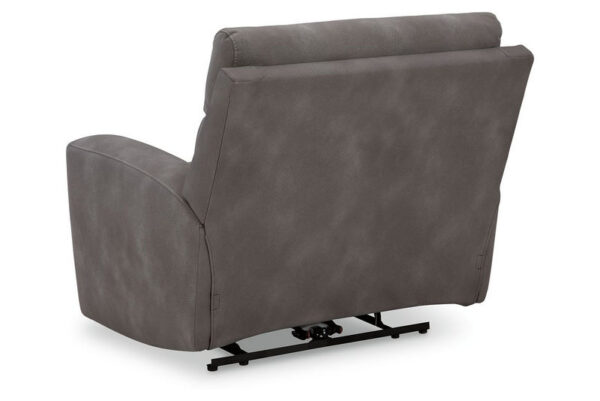 Next gen Durapella Slate Power Recliner With Adj Headrest - Image 6