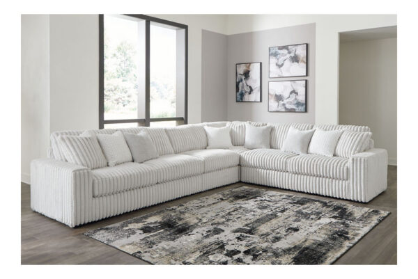 Stupendous Alloy 5 Pc. 4 Piece Sectional, Oversized Chaise