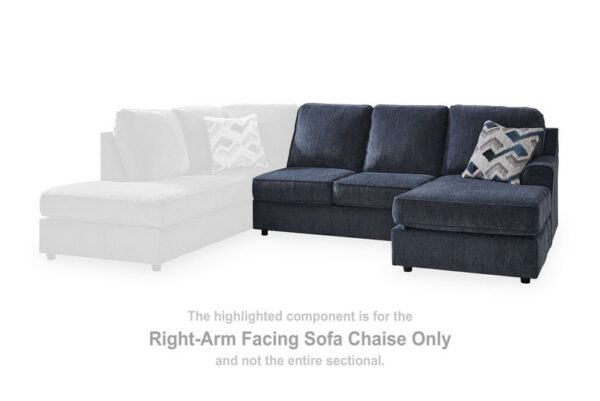 Albar Place Cobalt Raf Sofa Chaise