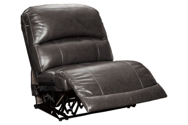 Hallstrung Gray Armless Recliner - Image 2