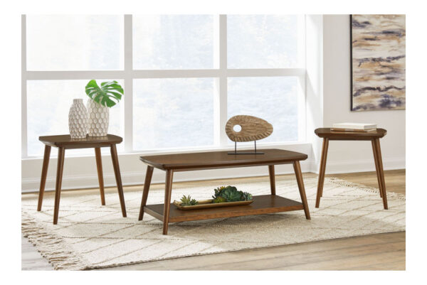 Lyncott Brown Occasional Table Set (Set of 3)